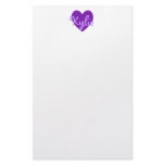 Kylie in Purple Customized Stationery