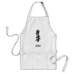 Kyokushin Karate Japanese Kanji Apron OSU!