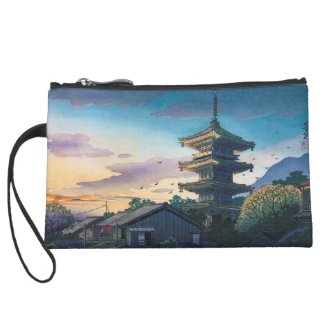 Kyoraku attractions Nomura Yasaka pagoda sunshine Wristlet Clutches