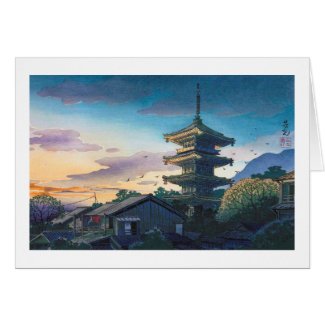 Kyoraku attractions Nomura Yasaka pagoda sunshine Card