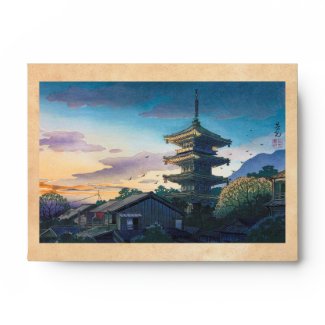 Kyoraku attractions Nomura Yasaka pagoda sunshine Envelope