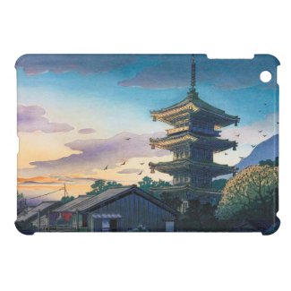 Kyoraku attractions Nomura Yasaka pagoda sunshine Case For The iPad Mini