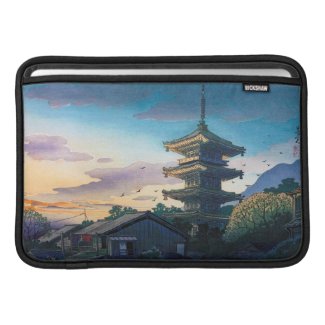 Kyoraku attractions Nomura Yasaka pagoda sunshine Sleeve For MacBook Air