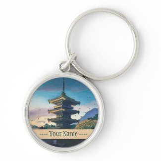 Kyoraku attractions Nomura Yasaka pagoda sunshine Keychain