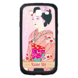Kyoto Brocade, Four Leaves - Spring japanese lady Galaxy SIII Case