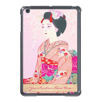 Kyoto Brocade, Four Leaves - Spring japanese lady iPad Mini Case