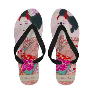 Kyoto Brocade, Four Leaves - Spring japanese lady Sandals