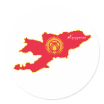 Kyrgystan Sticker by worldtees Kyrgystan Sticker