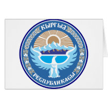 Kyrgyzstan coat of arms cards