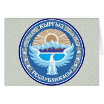 Kyrgyzstan Coat of Arms detail Greeting Card