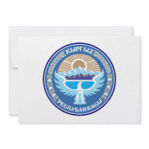 Kyrgyzstan Coat of Arms Personalized Announcement