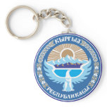 Kyrgyzstan coat of arms key chain