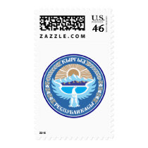 Kyrgyzstan coat of arms postage
