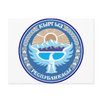 Kyrgyzstan coat of arms postcards