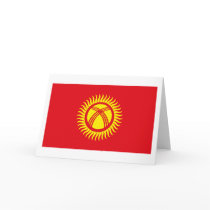 Kyrgyzstan Flag Greeting Card