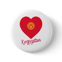 Kyrgyzstan Flag Heart buttons