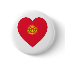Kyrgyzstan Flag Heart buttons