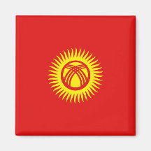 Kyrgyzstan Flag Magnet