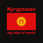 Kyrgyzstan Flag Map Text Ladies Baby Doll