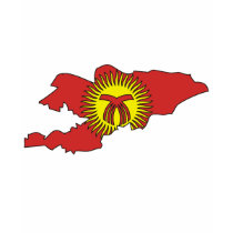 Kyrgyzstan flag map t-shirts by FlagStore Kyrgyzstan flag map t-shirts