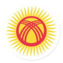 Kyrgyzstan tunduk, Latvia stickers by bestflag Kyrgyzstan tunduk, Latvia stickers