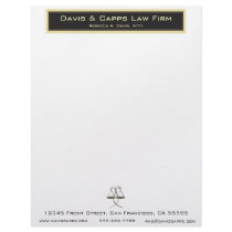 L001 Ltrhd - Beveled scales Black Letterhead Design
