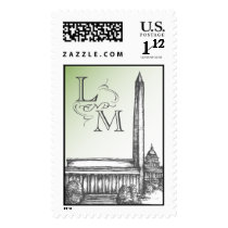 L and M Washington DC stamp stamps