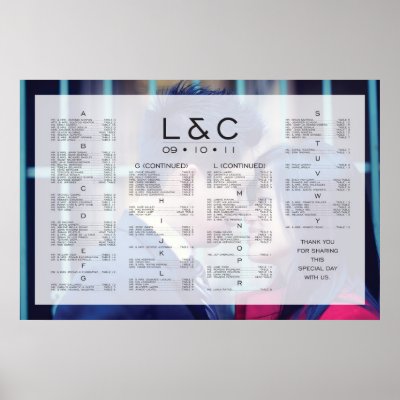 L&C Seating Chart Posters
