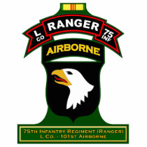 L Co, 75th Infantry Regiment - Ranger, Vietnam Photo Cutout