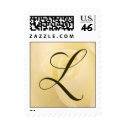 L - Custom Monogram Postage White Rose postage by aslentz L - Custom Monogram Postage White Rose postage