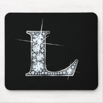 L "Diamond Bling" Print Mousepad