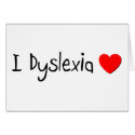 l Dyslexia Love cards by TeeZazzle l Dyslexia Love cards
