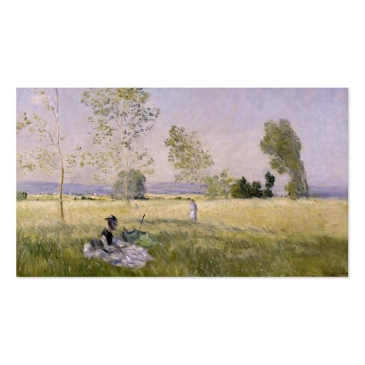 Lâ€™Eteâ€™ (The Summer) - Claude Monet Business Card Templates (front side)