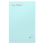 L, From the desk of Stationery