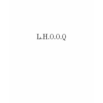 L.H.O.O.Q T-Shirt by ReneBui