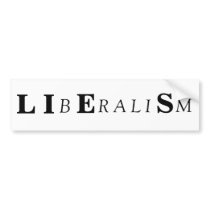 L I, B, E, R A L I, S, M BUMPER STICKER
