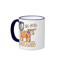 L is for Lamb Mug by PatchworkPals L is for Lamb Mug