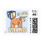 L is for Lamb Postage Stamps