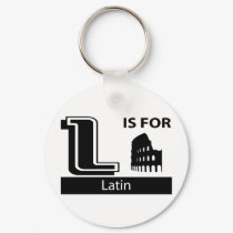 L Is For Latin keychains