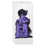 L is for 'lesbian' rack card