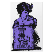 L is for 'lesbian' stationery