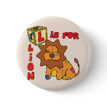 L is for Lion Button