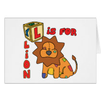 L is for Lion Card by PatchworkPals L is for Lion Card