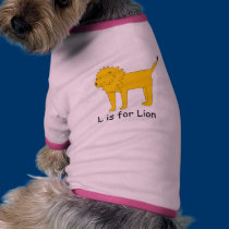 L is for Lion pet clothing
