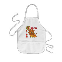 L is for Lion Kids Apron by PatchworkPals L is for Lion Kids Apron