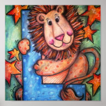 L is for Lion Poster