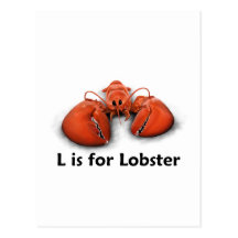 L is for Lobster Postcards