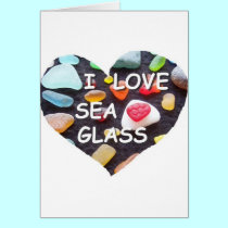 l LOVE SEA GLASS cards