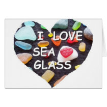 l LOVE SEA GLASS cards