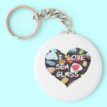 l LOVE SEA GLASS keychains